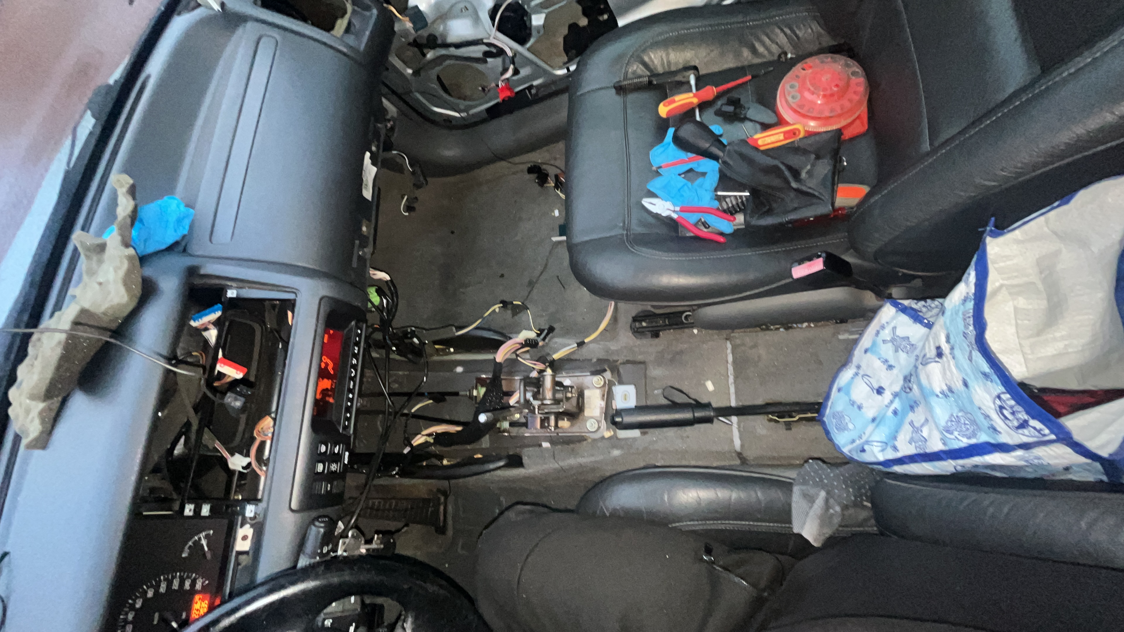 Achterbank+leuningen los